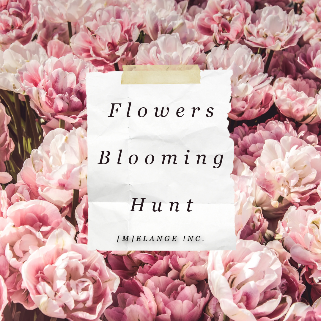 [M]ELANGE IS HAVING A  “FLOWERS BLOOMING” HUNT!