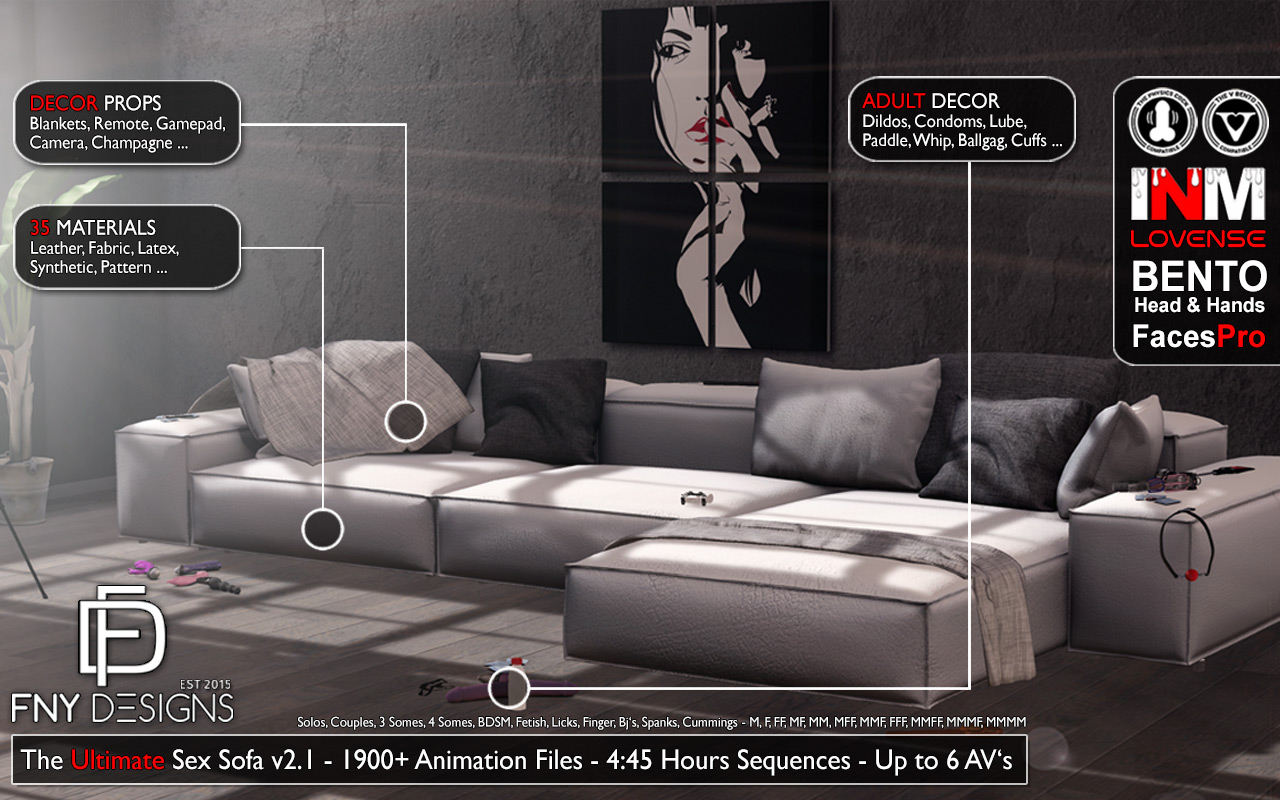 SIT, LOUNGE, LOVE: DISCOVER FNY DESIGN’S ULTIMATE SEX SOFA 2.1!