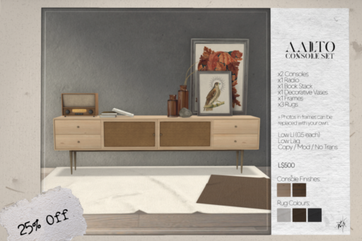 Aalto Console Set, L$375
