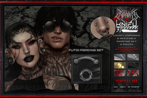 Futoi Piercing Set, L$249