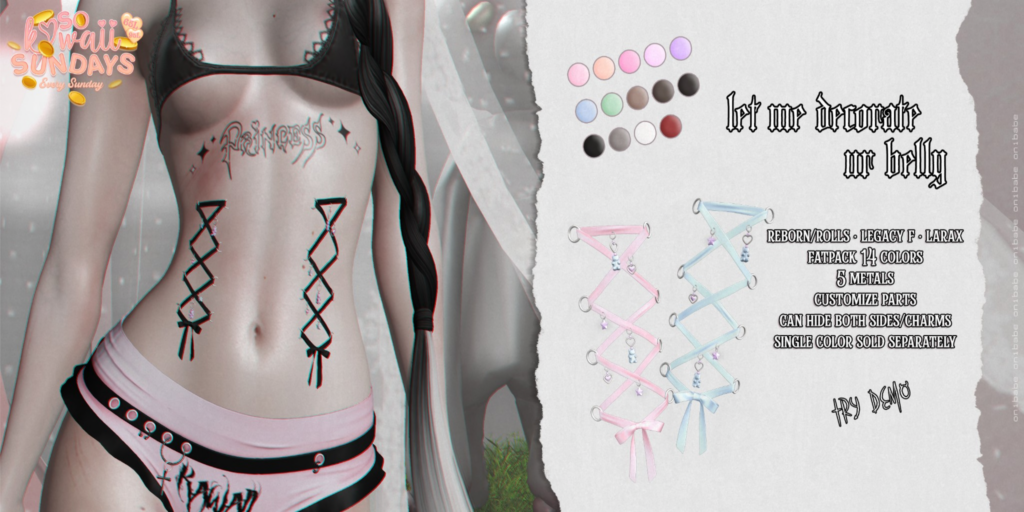 Let Me Decorate Ur Belly Piercings - Legacy/MaitreyaX/Reborn/+mods