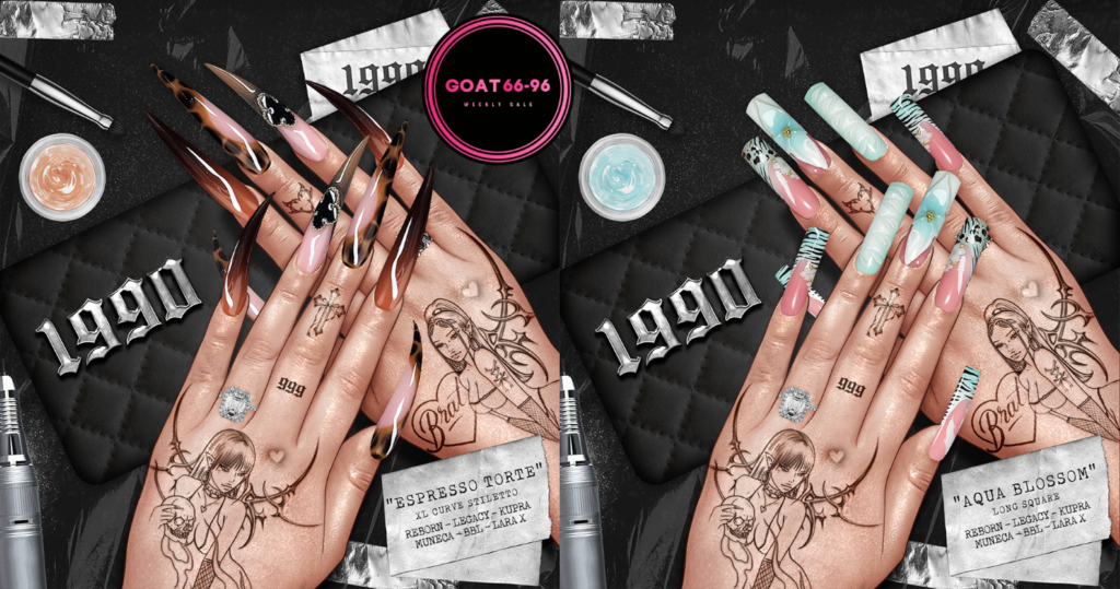 Espresso Torte and Aqua Blossom Nails - Inithium/Legacy/MaitreyaX/Reborn/Yentements/+mods