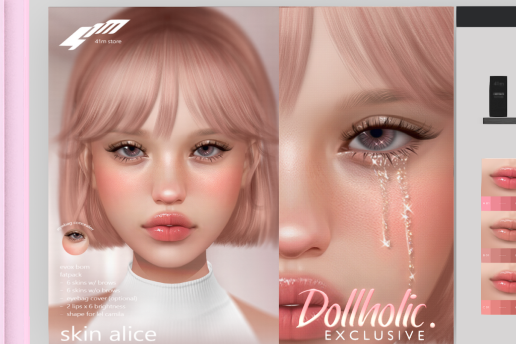Alice Skin - Evo X, L$799 each/L$2599 FP