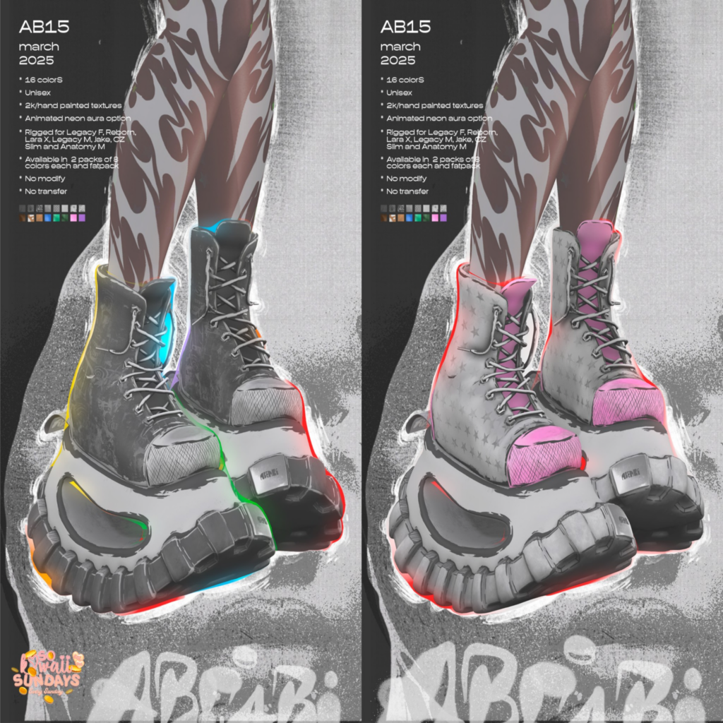 AB15 Sneakers - Anatomy/CZ Slim/Jake/Legacy F+M/MaitreyaX/Reborn