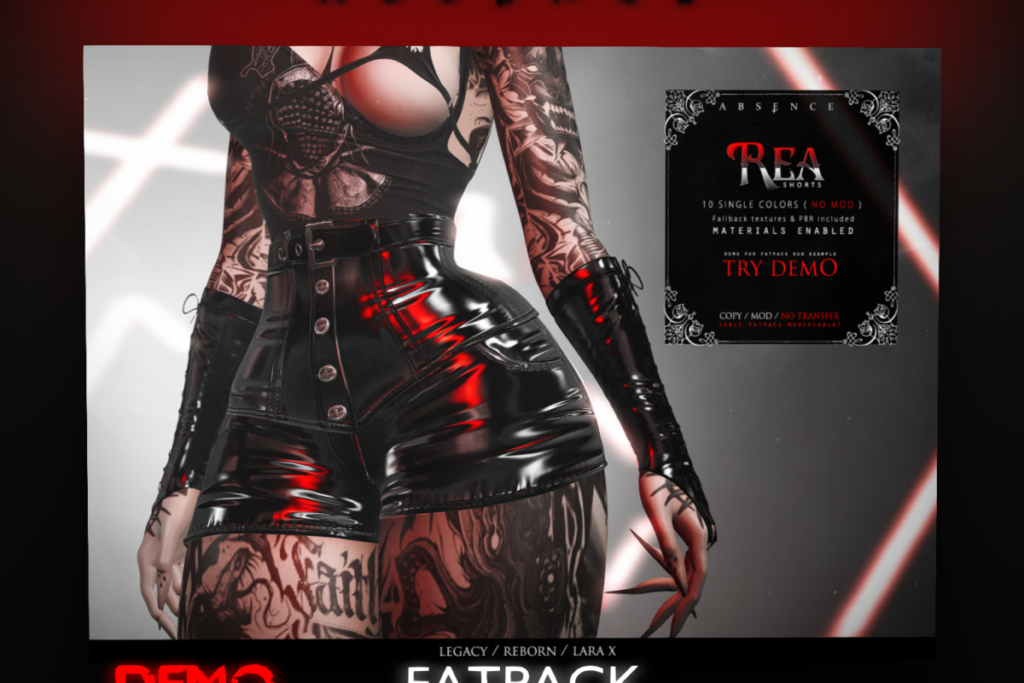 Rea Shorts - Legacy/MaitreyaX/Reborn, L$245 each/L$1225 FP