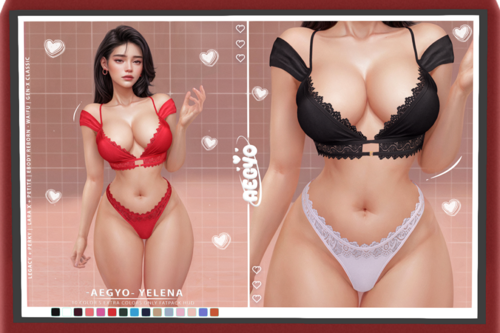 Yelena Set - Legacy/MaitreyaX/Reborn/+mods, L$198 each/L$998 FP