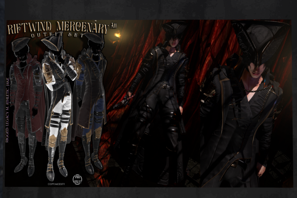 Riftwind Mercenary Outfit Set - Jake/Legacy Athletic, L$2500