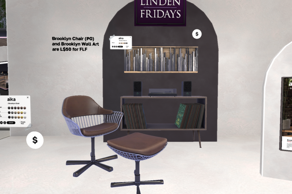 Brookly Chair | Brooklyn Wall Art	&lt;a href=&quot;http://maps.secondlife.com/secondlife/Death%20by%20Misadventure/85/63/3045&quot;&gt;TELEPORT&lt;/a&gt;