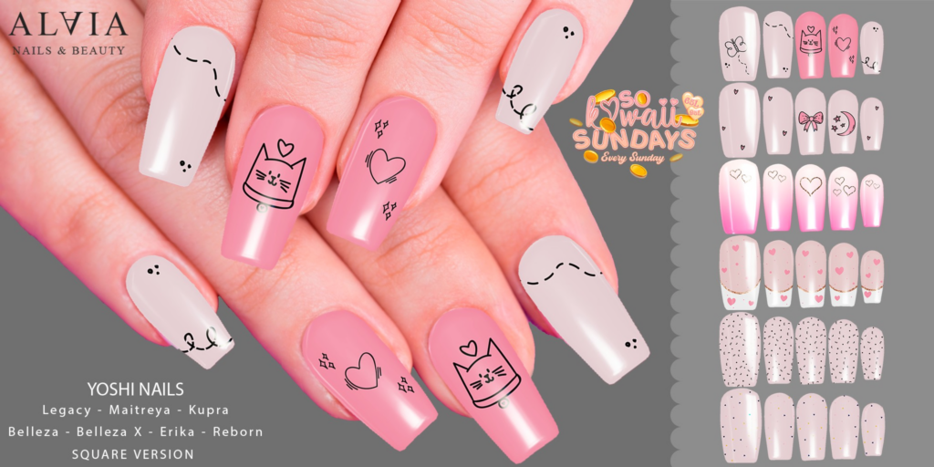 Yoshi Nail Set - Belleza OG/Erika/Inithium/Legacy/Maitreya/Reborn