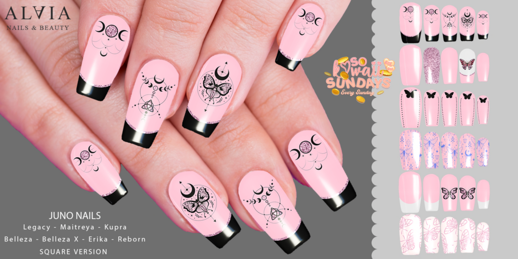 Juno Nails - BellezaOG/Erika/GenX/Inithium/Legacy/Maitreya/Reborn	&lt;a href=&quot;http://maps.secondlife.com/secondlife/Mellor/96/199/26&quot;&gt;Teleport&lt;/a&gt;