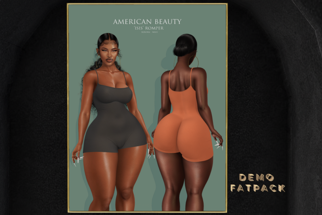 Isis Romper - Reborn/+mods, L$270 each/L$1500 FP