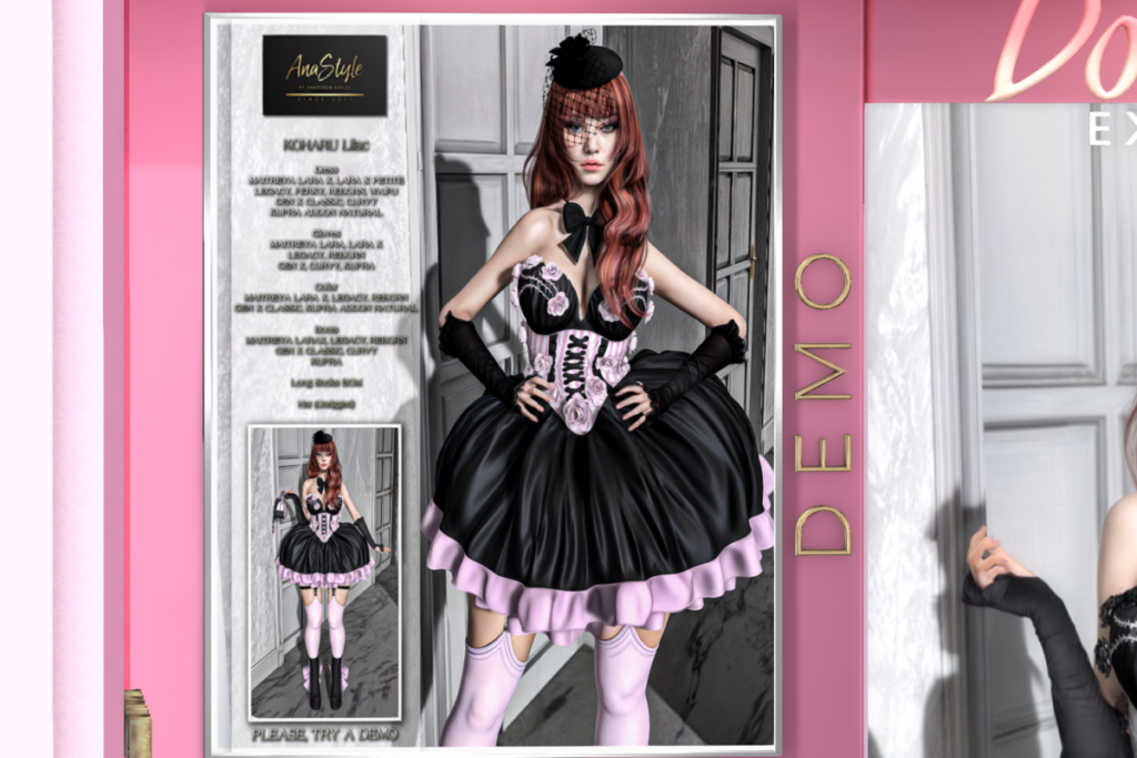 Koharu Dress - see ad for fits, L$199 each/L$850 FP