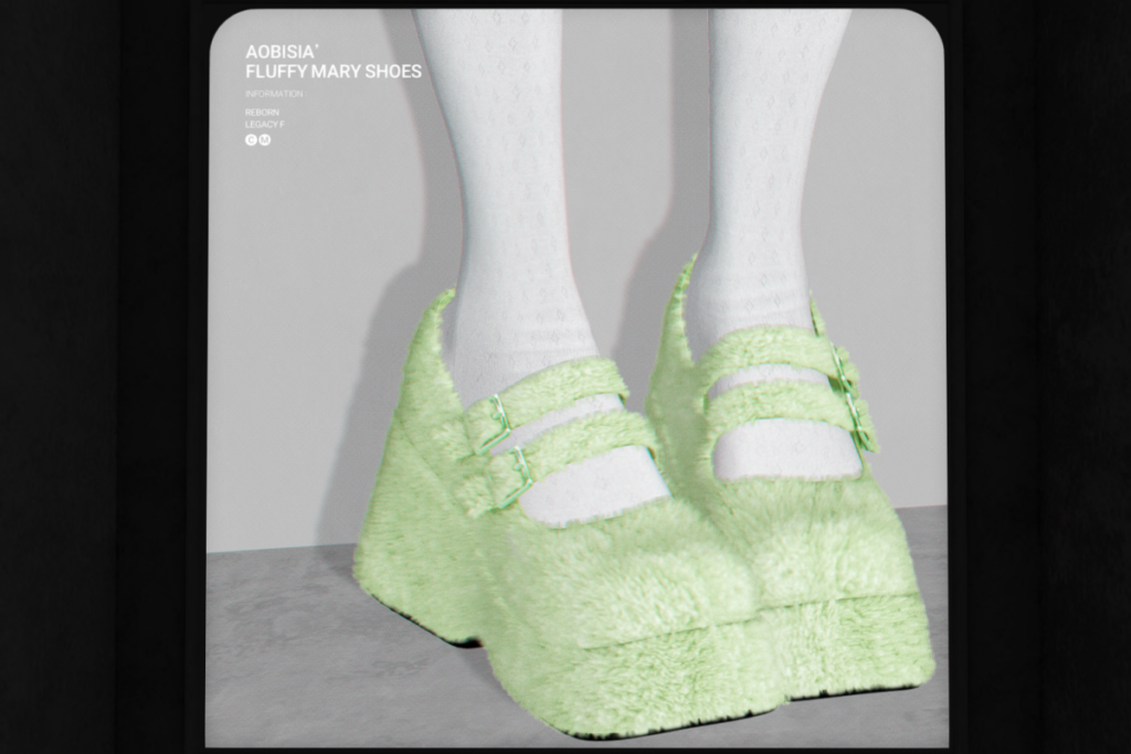 Fluffy Mary Shoes - Legacy/Reborn, L$388