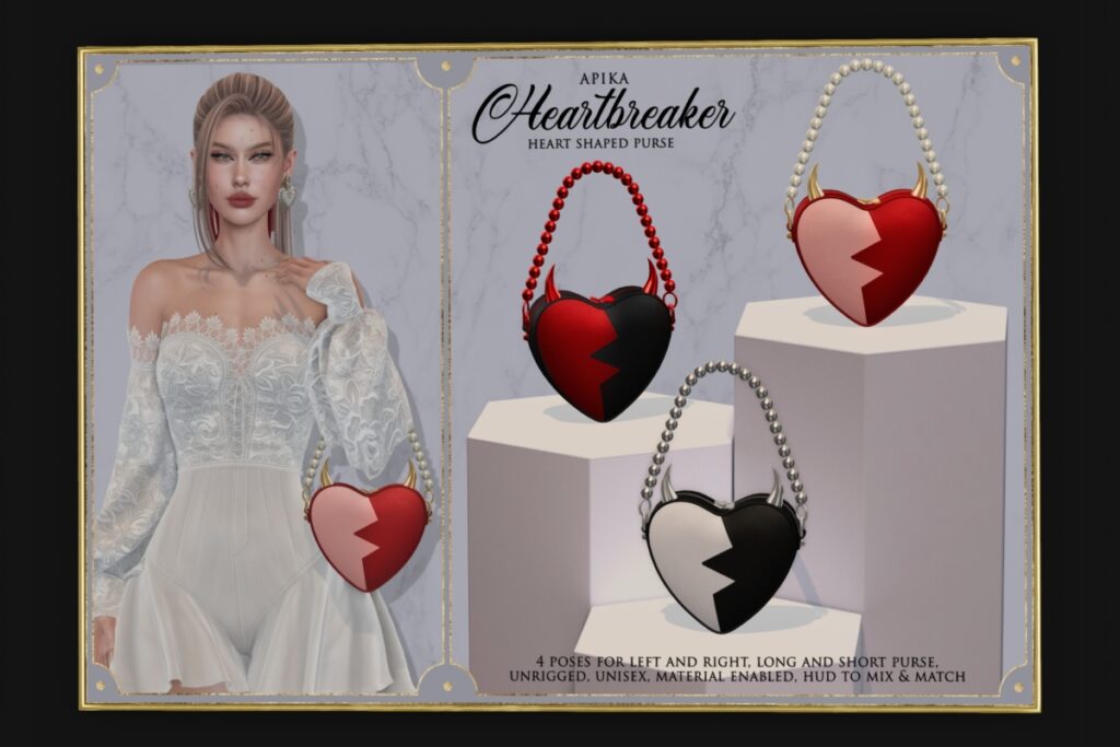 Heart Shaped Purse, L$299