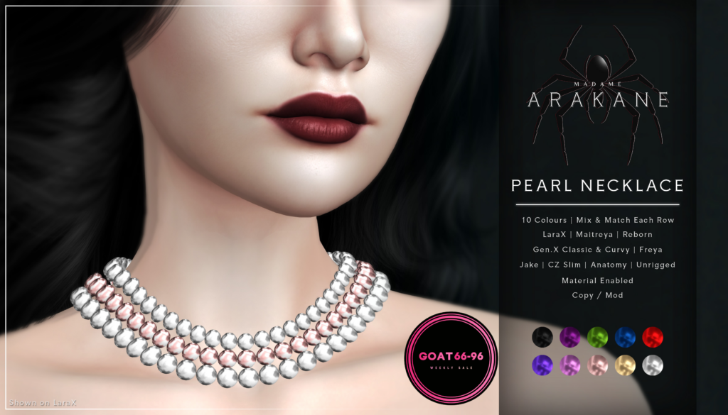 Pearl Necklace - Anatomy/CZ Slim/Freya/GenX/Jake/Maitreya/Reborn/+mods