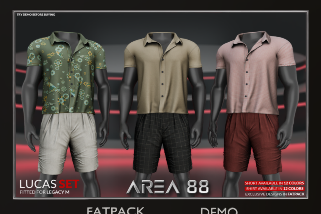 Lucas Shirt - Legacy, L$249 each/L$999 FP