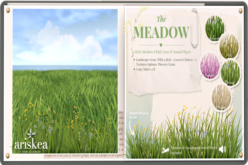 The Meadow Decoration, L$299 each/L$499 FP