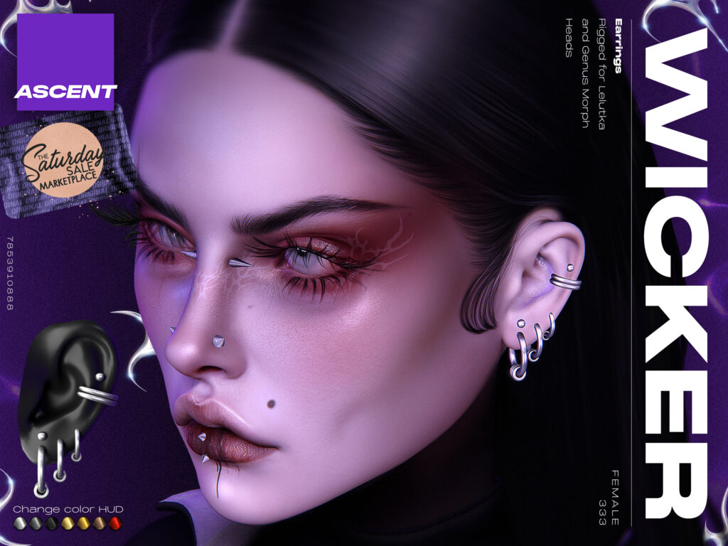 Wicker Earrings - EvoX F Ears/Genus Morph F Ears