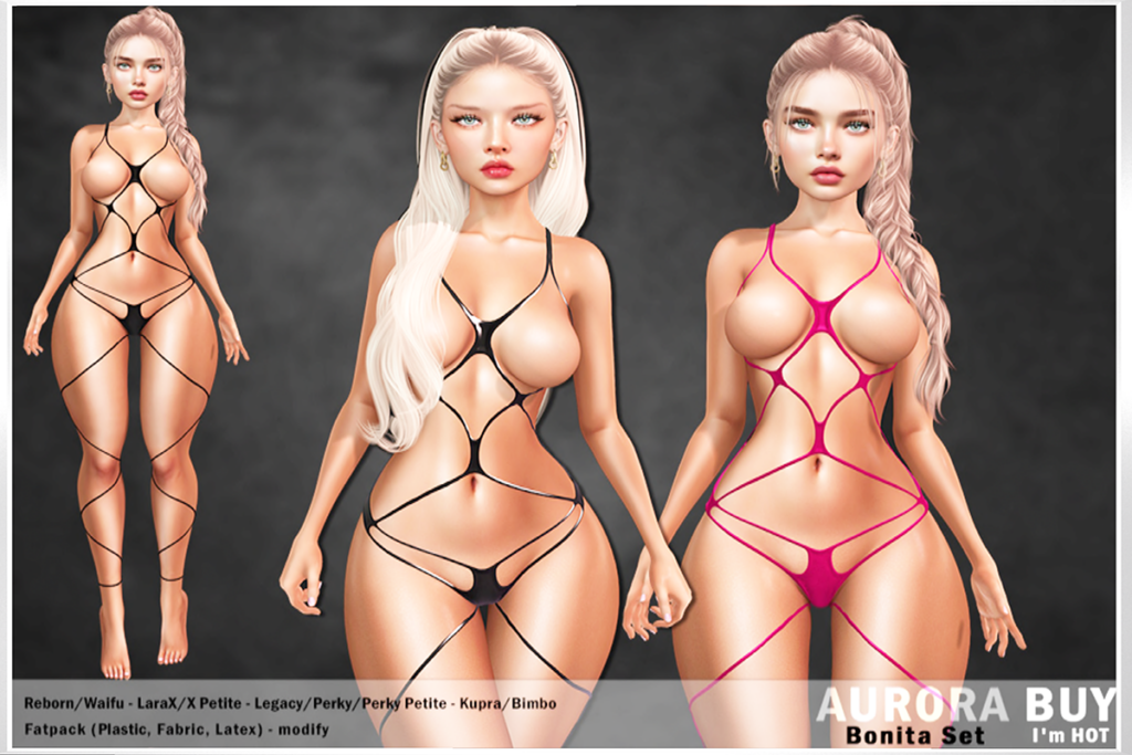 Bonita Set - Inithium/Legacy/MaitreyaX/Reborn/+mods, L$699 each/L$1299 FP
