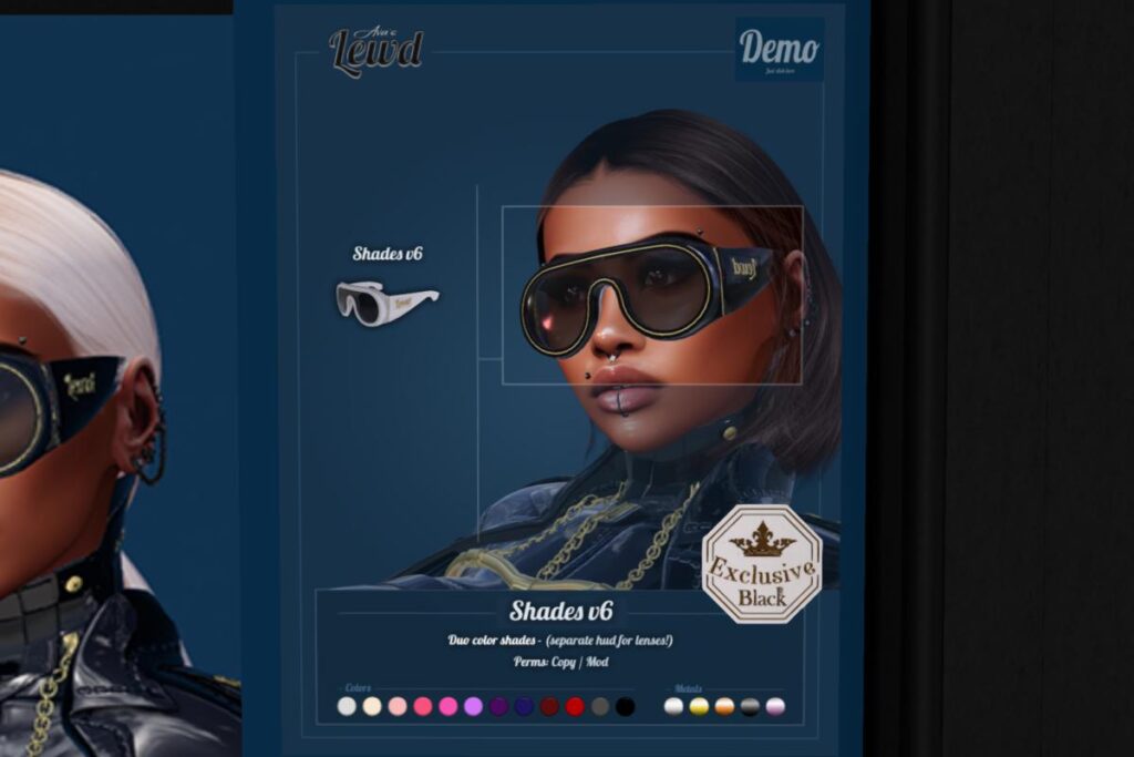 Shades V6, L$299