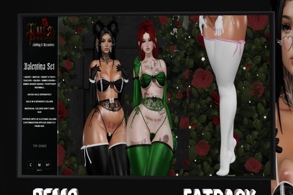 Valentina Set - Reborn/+mods, L$350 each/L$599-L$1250 each FP