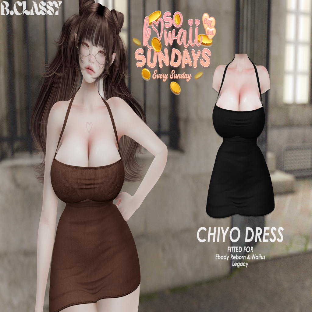 Chiyo Dress - Legacy/Reborn+mods	&lt;a href=&quot;http://maps.secondlife.com/secondlife/Phoenix%20Paradise/83/89/1545&quot;&gt;Teleport&lt;/a&gt;