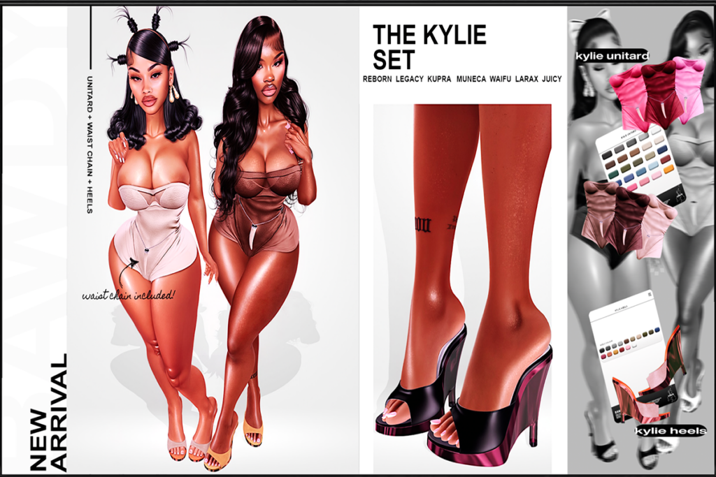 Kylie Set - Inithium/Legacy/MaitreyaX/Muneca/Reborn/+mods, L$999-L$599 each FP