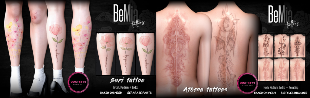 Athena and Suri Tattoos - BOM