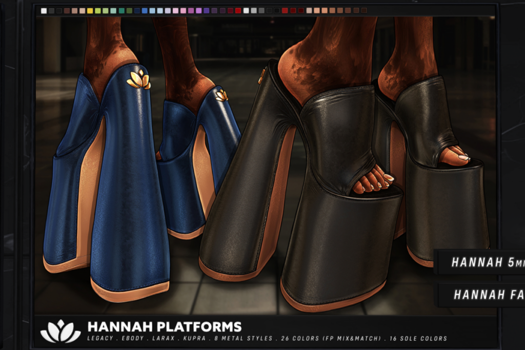 Hannah Platforms - Inithium/Legacy/MaitreyaX/Reborn, L$225 each/L$945 FP