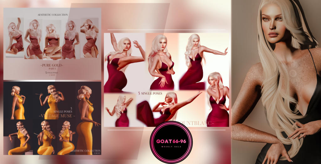 Pure Gold, Vintage Muse and Mountblanc Pose Sets