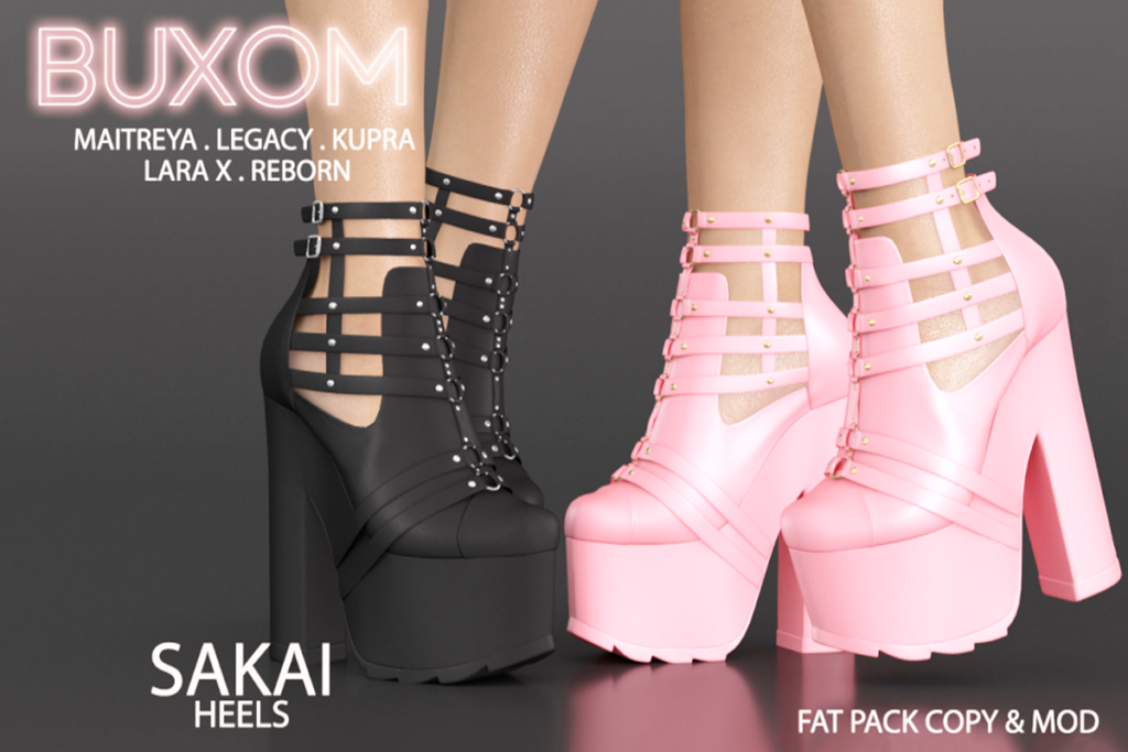Sakai Heels - Inithium/Legacy/Maitreya/Reborn/+mods, L$399