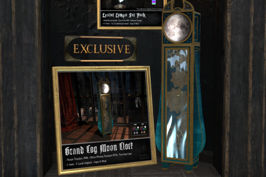 Grand Cog Moon Clock, L$275