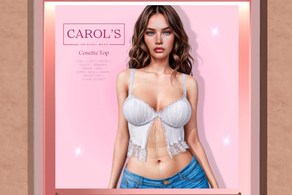 Cosette Top - see ad for fits, L$230 each/L$990 FP