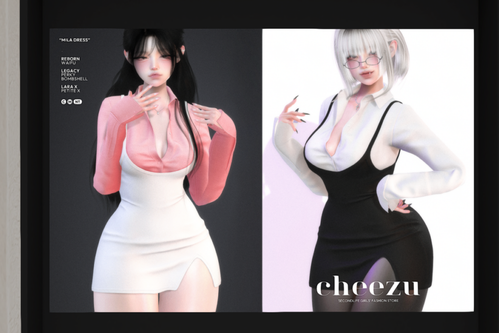 Mila Dress - Legacy/MaitreyaX/Reborn/+mods, L$499 each/L$1199 FP