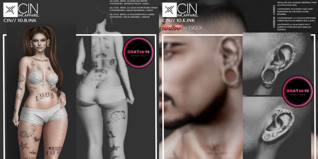 10.B.Ink and 10.E.Ink Tattoos - EvoX