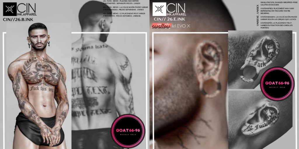 26.B.Ink Tattoo - BOM/EvoX | 26.E.Ink Tattoo - EvoX/Swallow