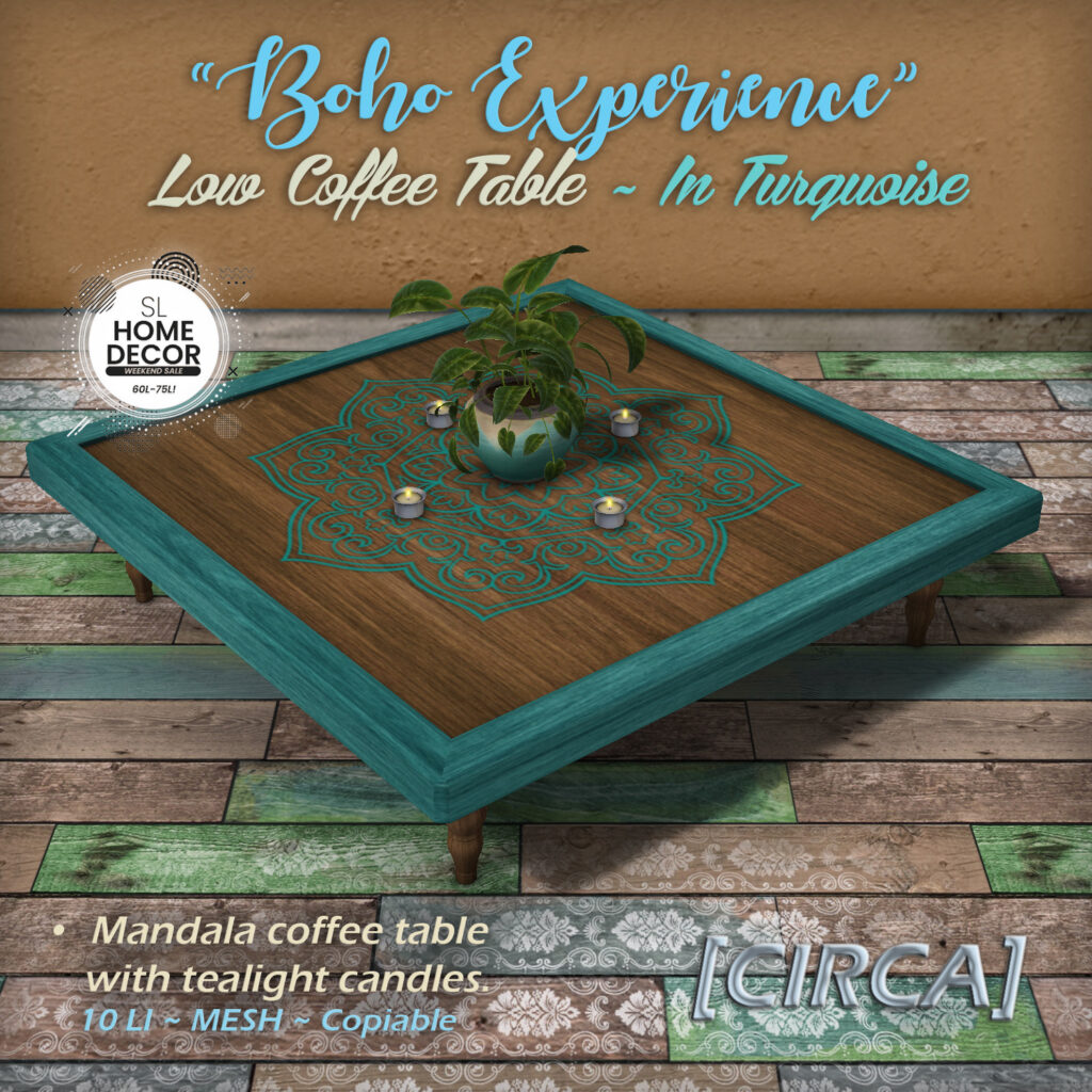 Boho Experience Low Coffee Table