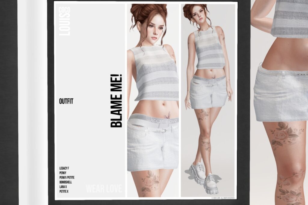 Blame Me Outfit - Legacy/MaitreyaX/+mods, L$299 each/L$1599 each FP