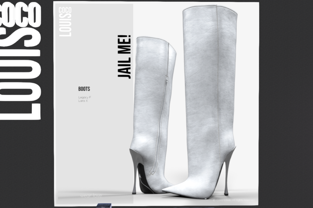 Jail Me! Boots - Legacy/MaitreyaX, L$399 each/L$1899 FP