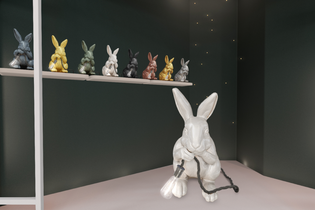 Easter Bunny Lamp, L$225 each