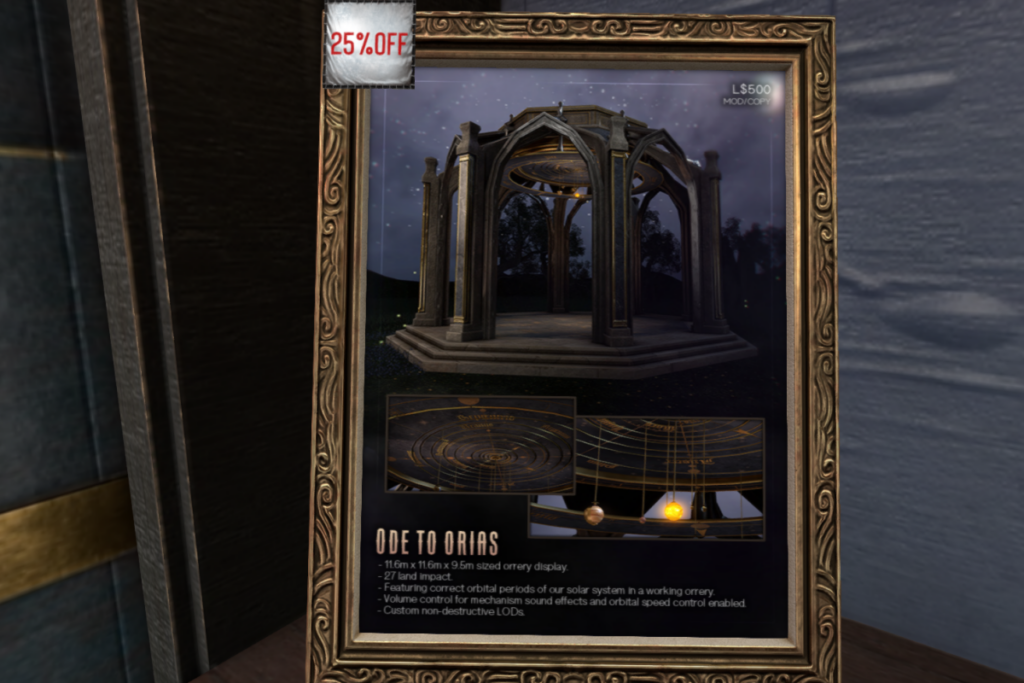 Ode To Orias, L$375
