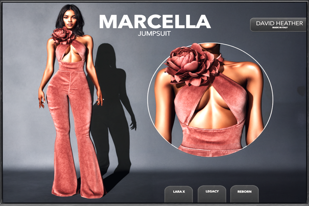 Marcella Jumpsuit - Legacy/MaitreyaX/Reborn, L$300 each/ L$2150 FP