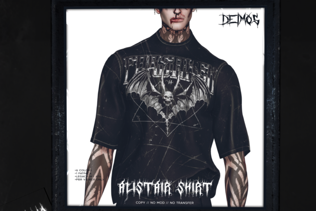 Alistar Shirt - Legacy/+mods, L$225 each/L$999 FP