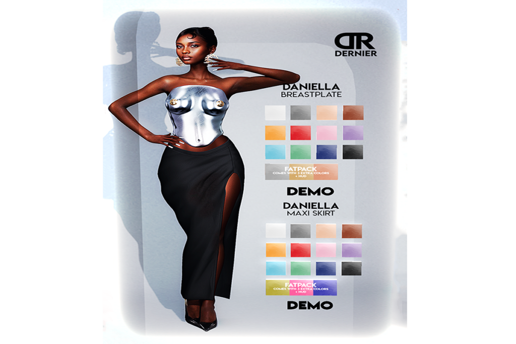 Daniella Top and Skirt - Erika/Inithium/Legacy/Maitreya, L$228 each/L$1348 FP each