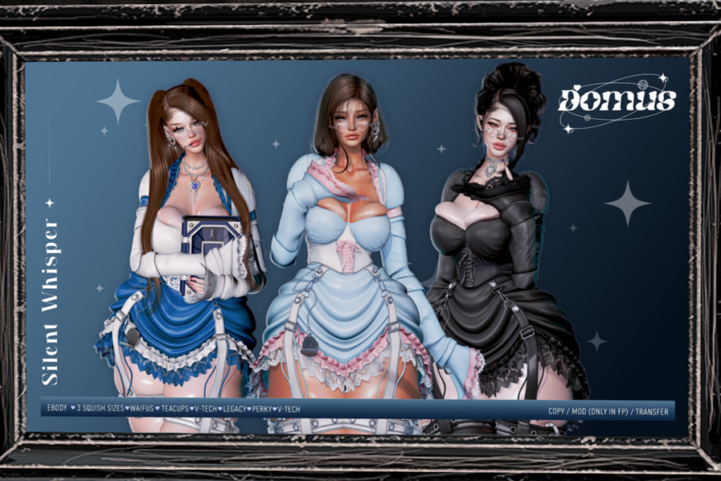 Silent Whisper Dress - Reborn/+mods, L$399 each/L$1250 FP