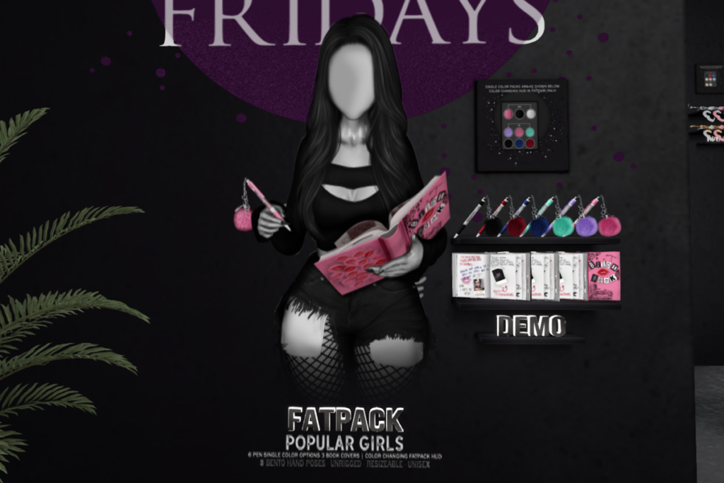 Popular Girls Book	&lt;a href=&quot;http://maps.secondlife.com/secondlife/Mug/88/235/33&quot; target=&quot;_blank&quot;&gt;Teleport&lt;/a&gt;