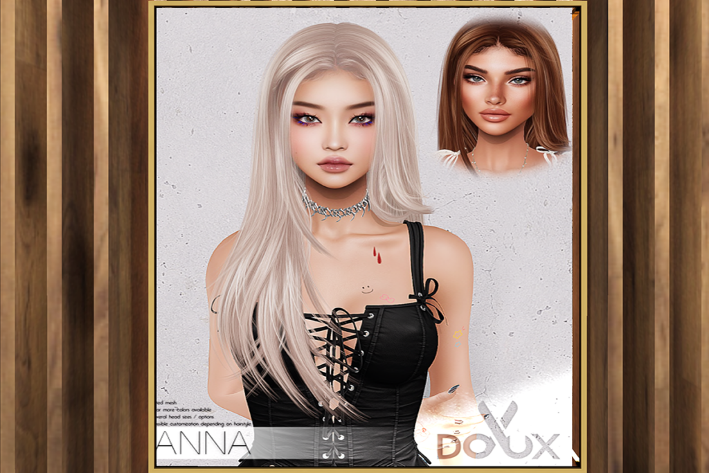 Anna Hair, L$400 Basic Pack/L$175 Deluxe HUD/L$525 FP
