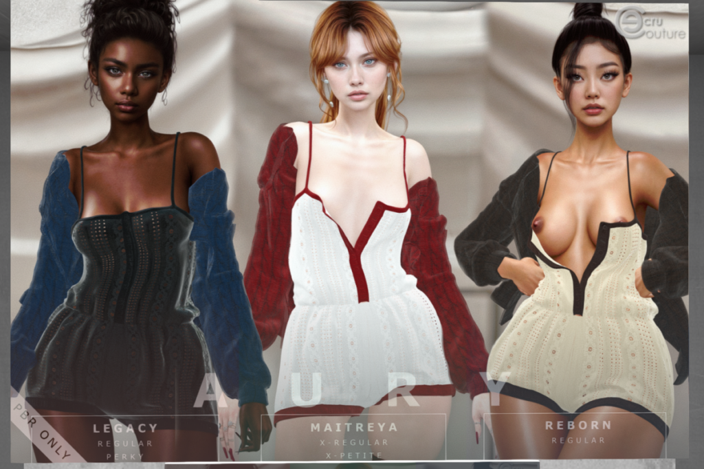 Aury Romper &amp; Jacket - Legacy/Maitreya/Reborn/+mods, L$149-L$349 each FP/L$1499 MP