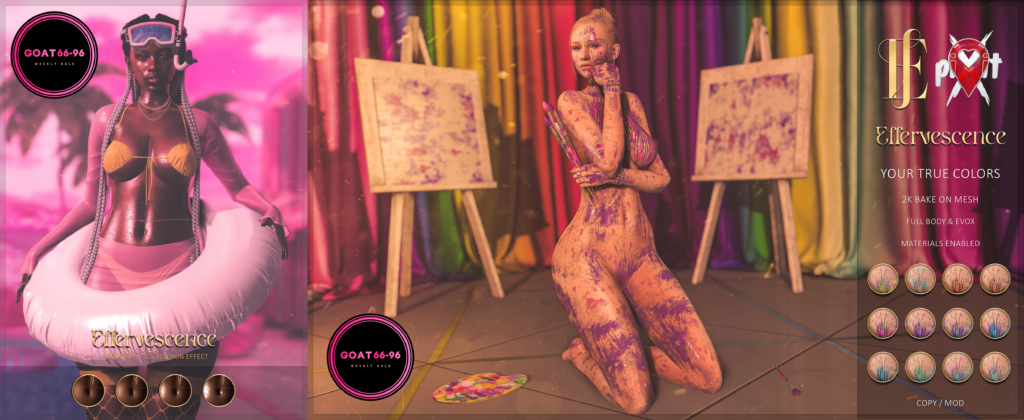 Gracefully Soacked Skin Effect | Your True Colour Body and Face Paint - BOM/EvoX
