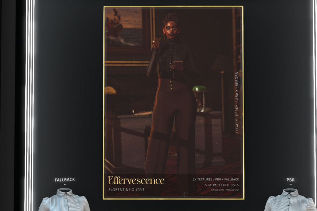 Florentine Outfit - Legacy/MaitreyaX/Reborn/+mods, L$449 each/L$2249 FP